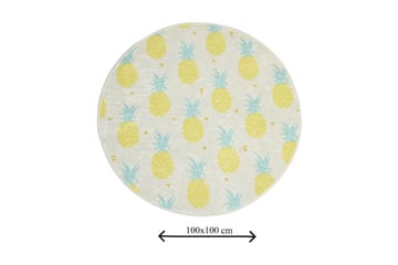 Chilai Home Badematte 100 Rund - Multi - Tekstiler & tepper - Baderomstekstiler