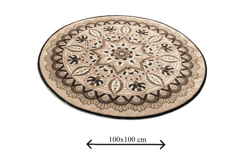 Chilai Home Badematte 100 Rund - Multi - Tekstiler & tepper - Baderomstekstiler