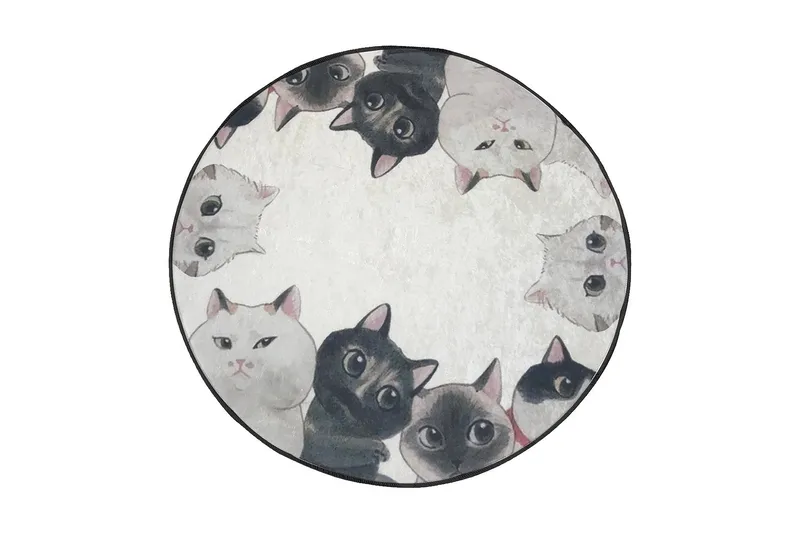 Chilai Home Badematte 100 Rund, Multi