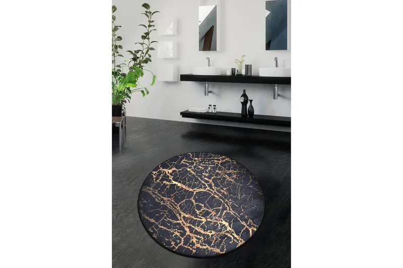 Chilai Home Badematte 100 Rund - Multi - Tekstiler & tepper - Baderomstekstiler