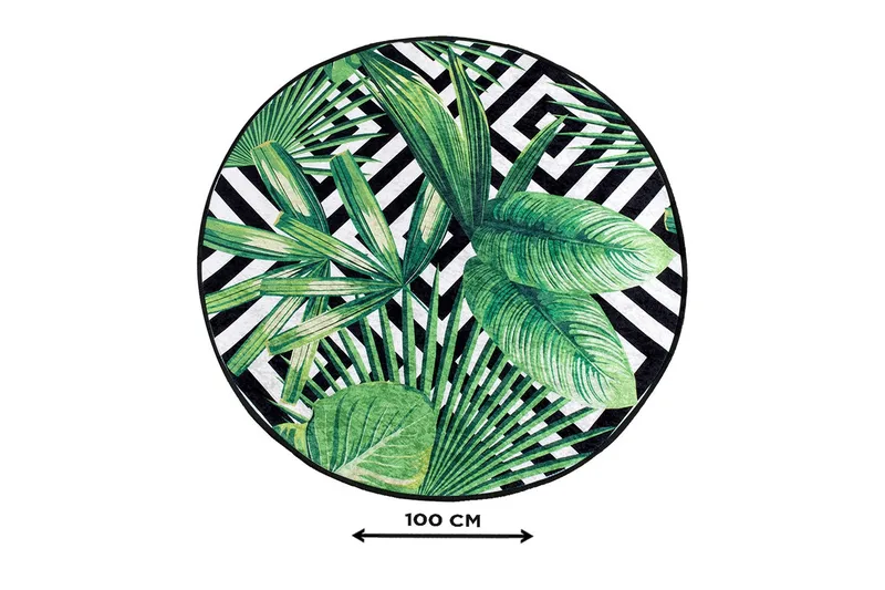 Chilai Home Badematte 100 Rund - Multi - Tekstiler & tepper - Baderomstekstiler