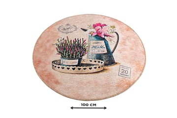 Chilai Home Badematte 100 Rund - Multi - Tekstiler & tepper - Baderomstekstiler