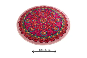 Chilai Home Badematte 100 Rund - Multi - Tekstiler & tepper - Baderomstekstiler