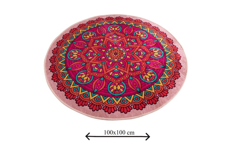 Chilai Home Badematte 100 Rund - Multi - Tekstiler & tepper - Baderomstekstiler