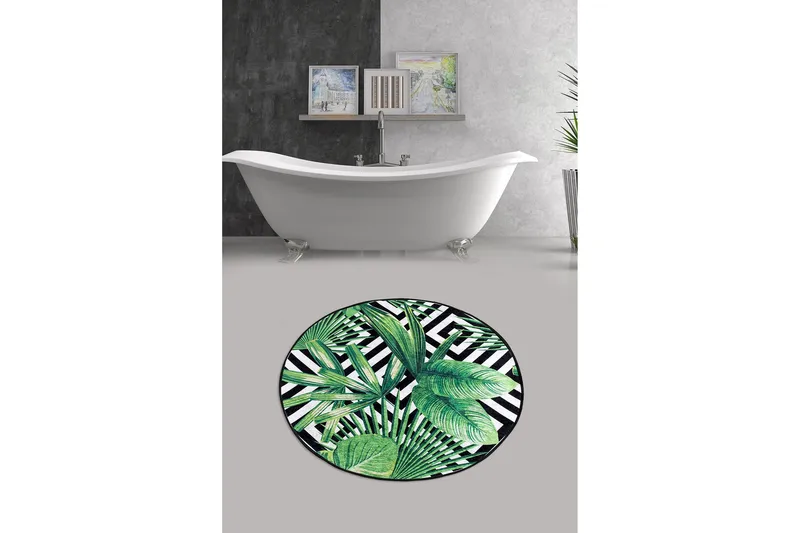 Chilai Home Badematte 100 Rund - Multi - Tekstiler & tepper - Baderomstekstiler