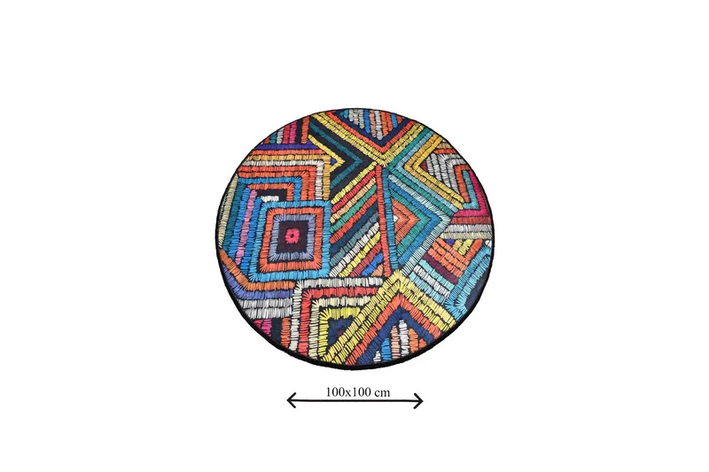 Chilai Home Badematte 100 Rund - Multi - Tekstiler & tepper - Baderomstekstiler