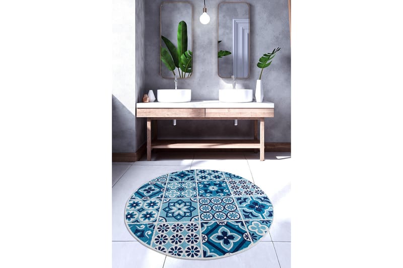 Chilai Home Badematte 100 Rund - Multi - Tekstiler & tepper - Baderomstekstiler