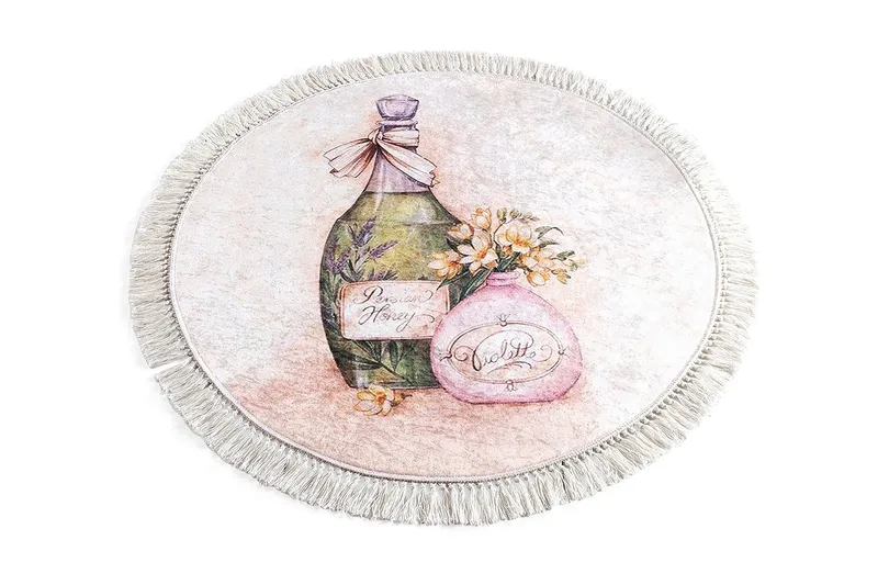 Chilai Home Badematte 100 Rund, Multi