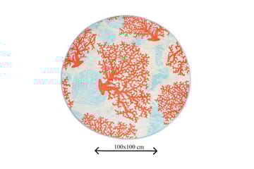 Chilai Home Badematte 100 Rund - Multi - Tekstiler & tepper - Baderomstekstiler