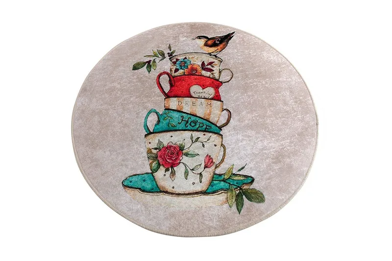 Chilai Home Badematte 100 Rund, Multi