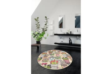 Chilai Home Badematte 100 Rund - Multi - Tekstiler & tepper - Baderomstekstiler