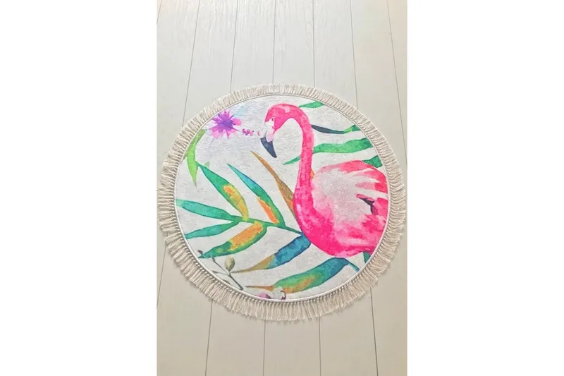 Chilai Home Badematte 100 Rund - Multi - Tekstiler & tepper - Baderomstekstiler