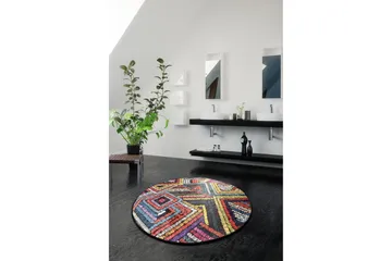 Chilai Home Badematte 100 Rund - Multi - Tekstiler & tepper - Baderomstekstiler