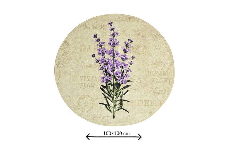 Chilai Home Badematte 100 Rund - Multi - Tekstiler & tepper - Baderomstekstiler