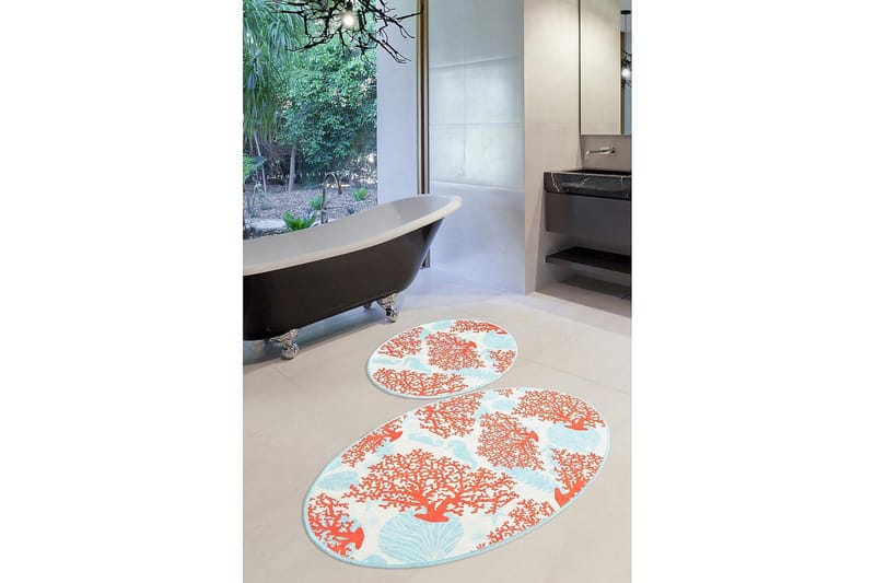 Chilai Home Badematte Sett med 2 - Multi - Tekstiler & tepper - Baderomstekstiler