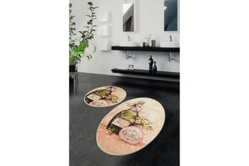 Chilai Home Badematte Sett med 2 - Multi - Tekstiler & tepper - Baderomstekstiler