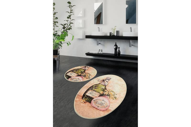 Chilai Home Badematte Sett med 2 - Multi - Tekstiler & tepper - Baderomstekstiler