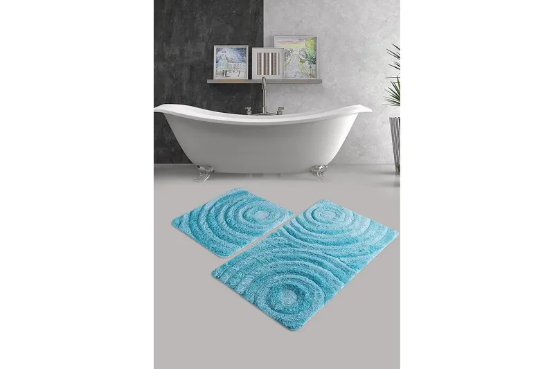 Chilai Home Badematte Sett med 2 - Multi - Tekstiler & tepper - Baderomstekstiler