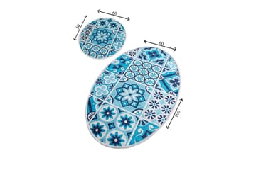 Chilai Home Badematte Sett med 2 - Multi - Tekstiler & tepper - Baderomstekstiler