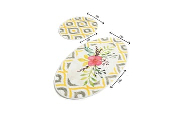 Chilai Home Badematte Sett med 2 - Multi - Tekstiler & tepper - Baderomstekstiler