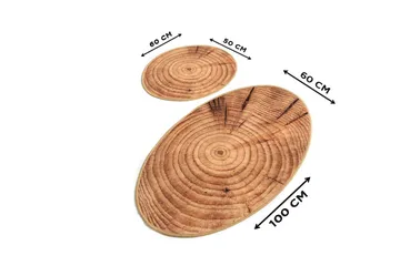 Chilai Home Badematte Sett med 2 - Multi - Tekstiler & tepper - Baderomstekstiler