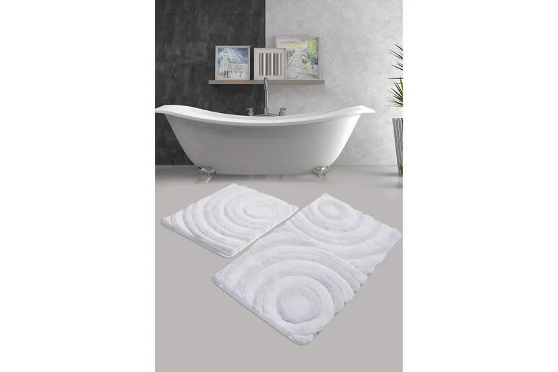 Chilai Home Badematte Sett med 2 - Multi - Tekstiler & tepper - Baderomstekstiler