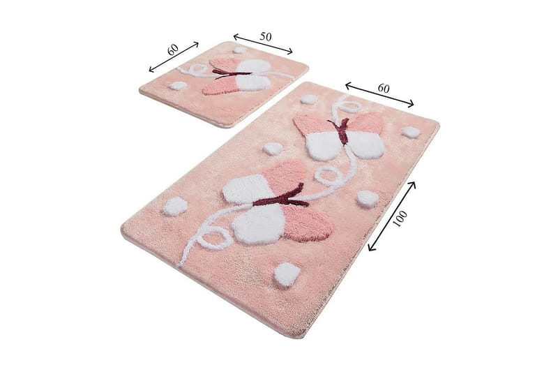 Chilai Home Badematte Sett med 2 - Multi - Tekstiler & tepper - Baderomstekstiler