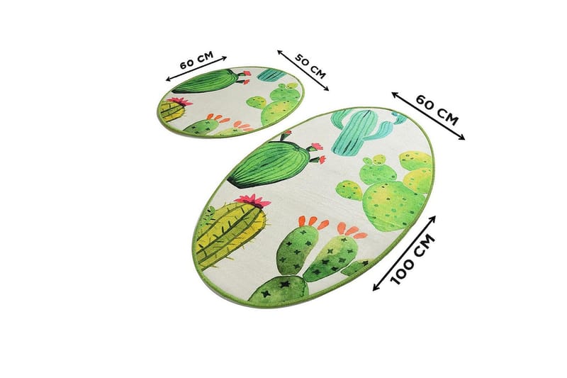 Chilai Home Badematte Sett med 2 - Multi - Tekstiler & tepper - Baderomstekstiler