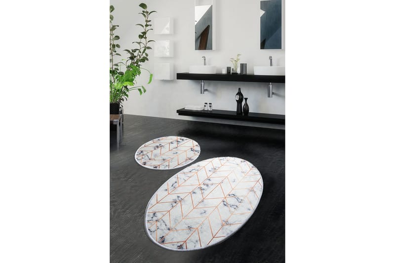 Chilai Home Badematte Sett med 2 - Multi - Tekstiler & tepper - Baderomstekstiler