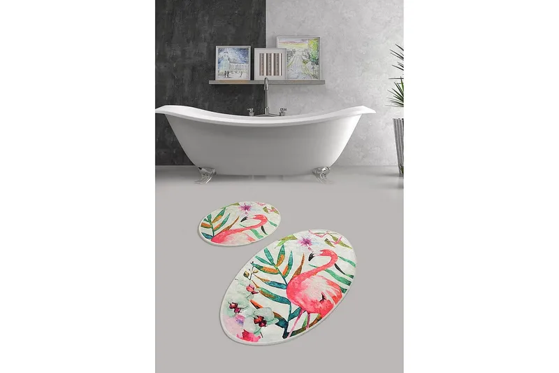 Chilai Home Badematte Sett med 2 - Multi - Tekstiler & tepper - Baderomstekstiler