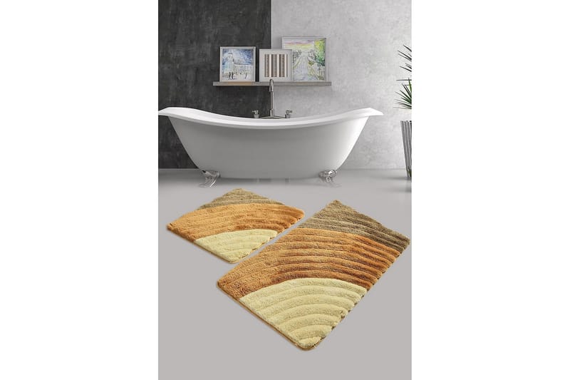 Chilai Home Badematte Sett med 2 - Multi - Tekstiler & tepper - Baderomstekstiler
