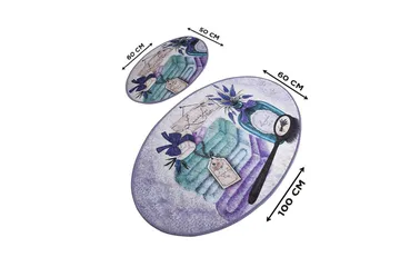 Chilai Home Badematte Sett med 2 - Multi - Tekstiler & tepper - Baderomstekstiler