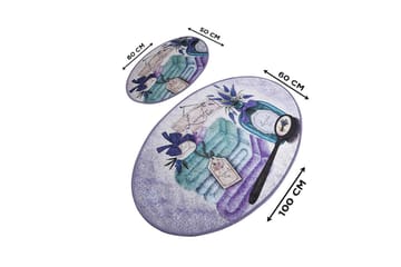 Chilai Home Badematte Sett med 2 - Multi - Tekstiler & tepper - Baderomstekstiler