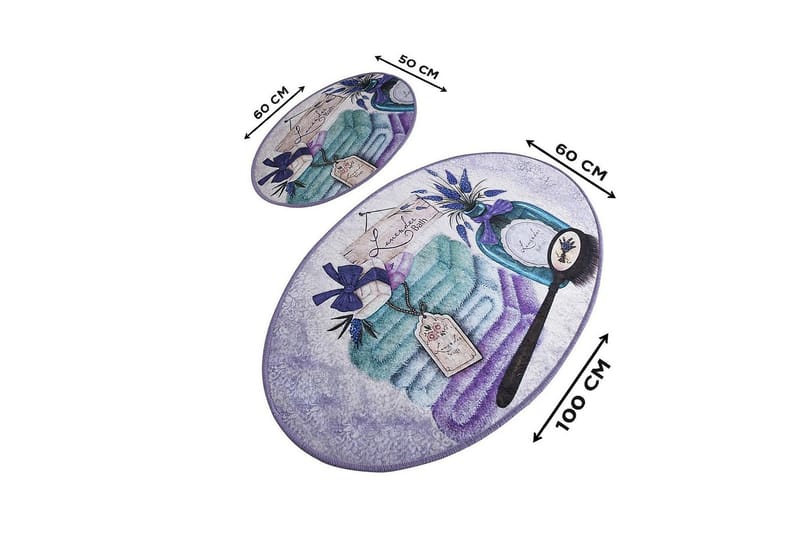 Chilai Home Badematte Sett med 2 - Multi - Tekstiler & tepper - Baderomstekstiler