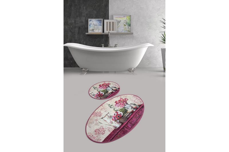 Chilai Home Badematte Sett med 2 - Multi - Tekstiler & tepper - Baderomstekstiler