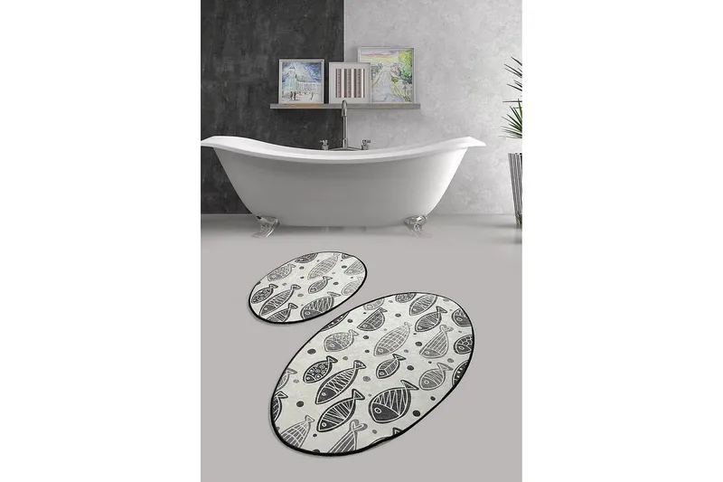 Chilai Home Badematte Sett med 2 - Multi - Tekstiler & tepper - Baderomstekstiler