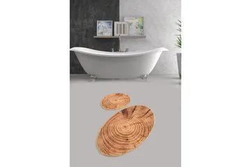 Chilai Home Badematte Sett med 2 - Multi - Tekstiler & tepper - Baderomstekstiler