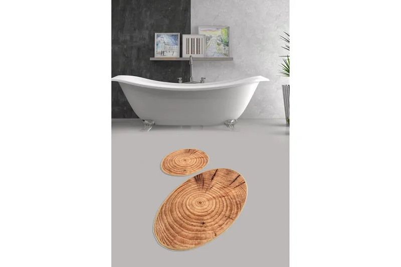 Chilai Home Badematte Sett med 2 - Multi - Tekstiler & tepper - Baderomstekstiler