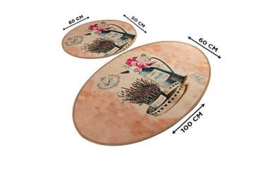 Chilai Home Badematte Sett med 2 - Multi - Tekstiler & tepper - Baderomstekstiler