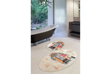 Chilai Home Badematte Sett med 2 - Multi - Tekstiler & tepper - Baderomstekstiler