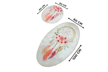 Chilai Home Badematte Sett med 2 - Multi - Tekstiler & tepper - Baderomstekstiler