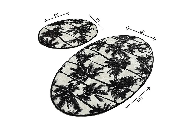 Chilai Home Badematte Sett med 2 - Multi - Tekstiler & tepper - Baderomstekstiler