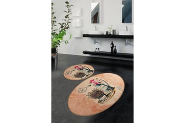 Chilai Home Badematte Sett med 2 - Multi - Tekstiler & tepper - Baderomstekstiler