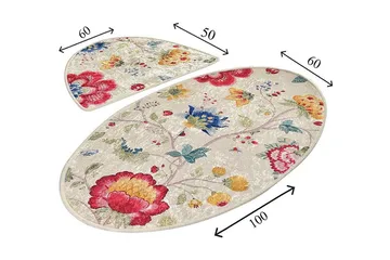 Chilai Home Badematte Sett med 2 - Multi - Tekstiler & tepper - Baderomstekstiler