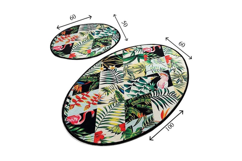 Chilai Home Badematte Sett med 2 - Multi - Tekstiler & tepper - Baderomstekstiler