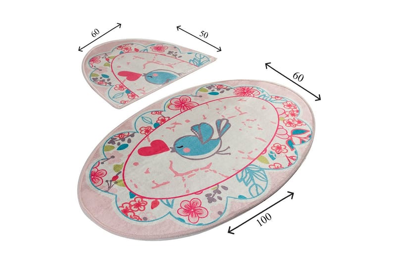 Chilai Home Badematte Sett med 2 - Multi - Tekstiler & tepper - Baderomstekstiler