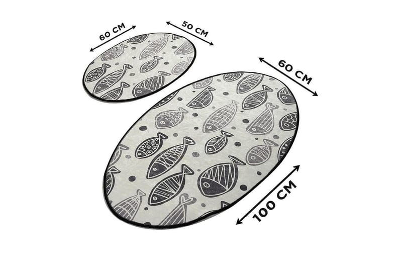 Chilai Home Badematte Sett med 2 - Multi - Tekstiler & tepper - Baderomstekstiler