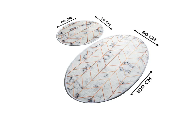 Chilai Home Badematte Sett med 2 - Multi - Tekstiler & tepper - Baderomstekstiler