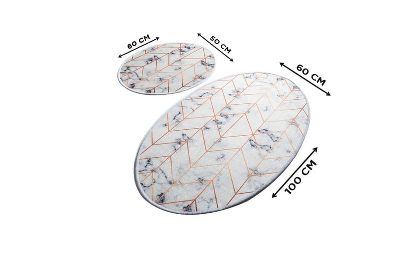 Chilai Home Badematte Sett med 2 - Multi - Tekstiler & tepper - Baderomstekstiler