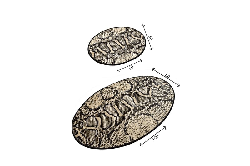 Chilai Home Badematte Sett med 2 - Multi - Tekstiler & tepper - Baderomstekstiler